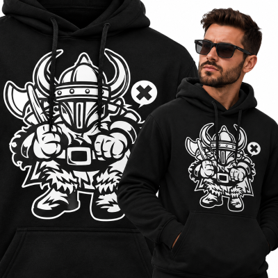 BLUZA Z KAPTUREM ANIMOWANA  VIKING
